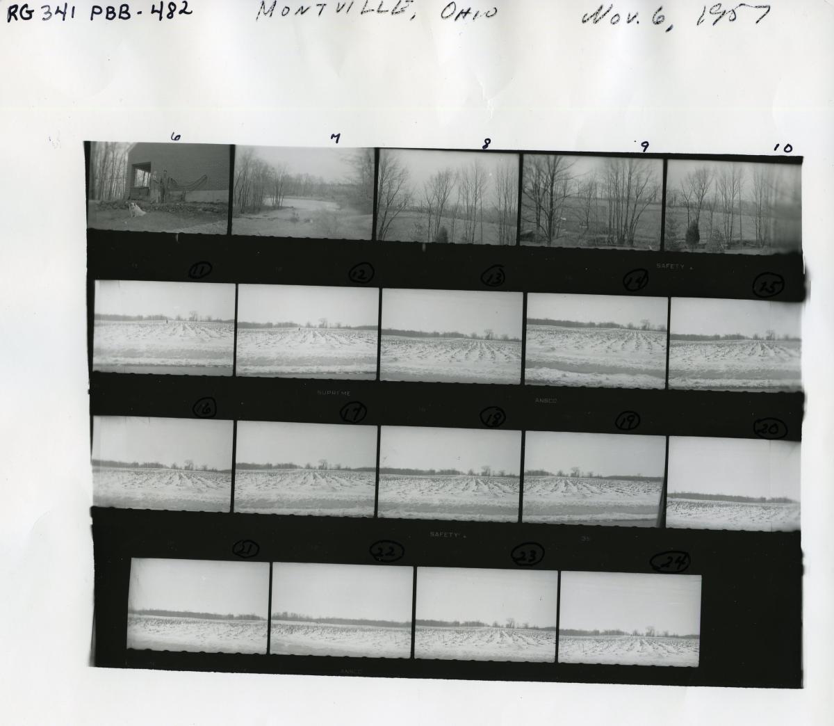 Montville Ohio Project Blue Book film from the National Archives